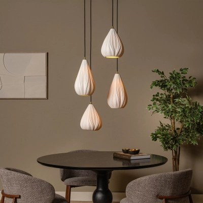 CINZIA - Lampa wisząca - Ø 40 cm - 4xE27 - White 13452/04/31 Lucide
